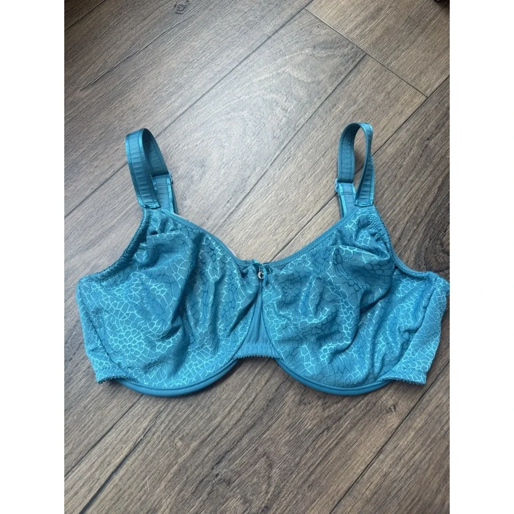 Chantelle C Magnifique Seamless Unlined Minimizer Bra Blue 38DDD Underwire